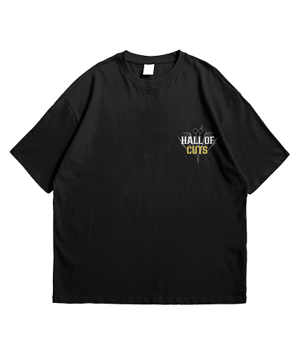 The Cut Comes First Graphic Tee — Black